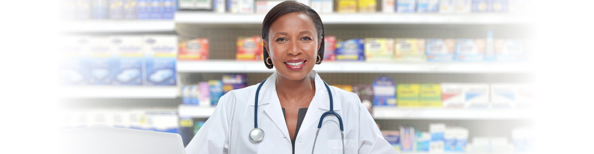 smiling female pharmacist